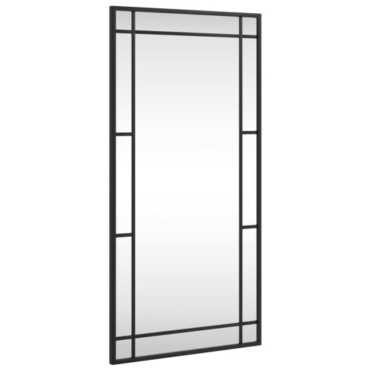 vidaXL Veggspeil svart 40x80 cm rektangel jern vidaXL Veggspeil svart 40x80 cm rektangel jern