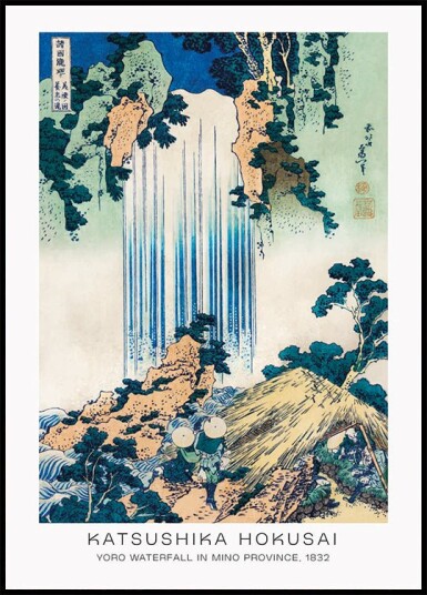 Yoro Waterfall By Katsushika Hokusai Plakat Plakat / 100x150cm Yoro Waterfall By Katsushika Hokusai Plakat Plakat / 100x150cm