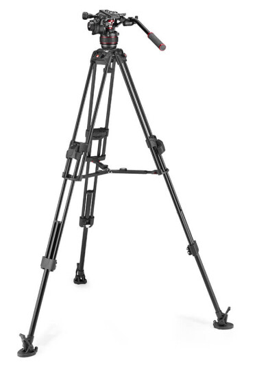 MANFROTTO Stativkit Video Nitrotech 608 + 645 Fast Twin MS Aluminium