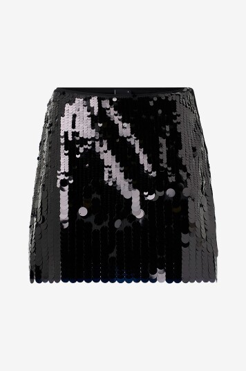 Gina Tricot Skjørt Sequin Mini Svart