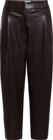 Dante6 Dante6 Minora Faux Leather Barrel Pants   ESPRESSO BROWN   38