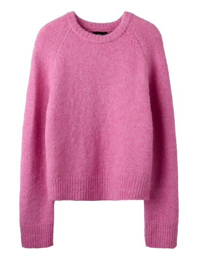 LMTD Nlfbullo Ls Short Knit   Pink   158 164