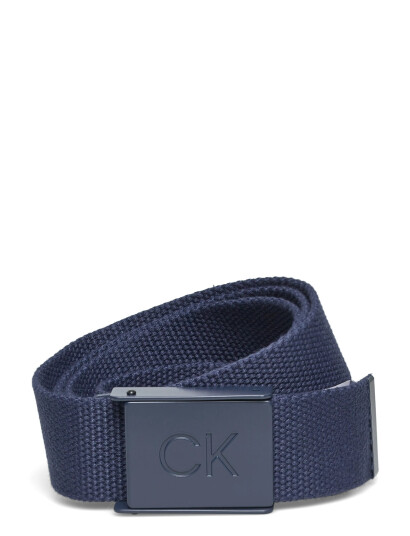Calvin Klein Golf Ck Monogram Buckle Belt - Navy - ONE SIZE Calvin Klein Golf Ck Monogram Buckle Belt - Navy - ONE SIZE