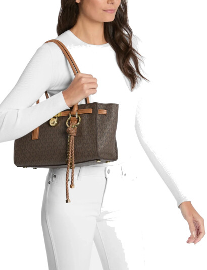Michael Kors Sm Ew Shoulder Tote   Brown   ONE SIZE