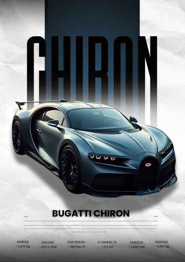 Poster Bugatti Chiron