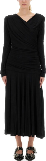 Ganni Dame Kjoler Svart L, Ganni Dame Kjoler Svart L,