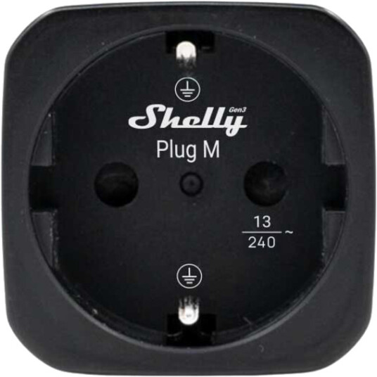 Shelly Smartplugg Plug M Gen3 Sort Shelly Smartplugg Plug M Gen3 Sort