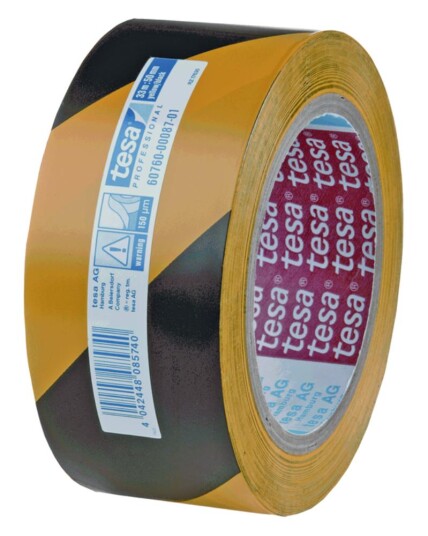 tesa Floor Marking Tape 33m x 50m Gul-Svart