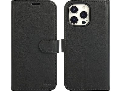 iiglo iPhone 16 Pro Max 2-i-1 Lommebokdeksel (sort)