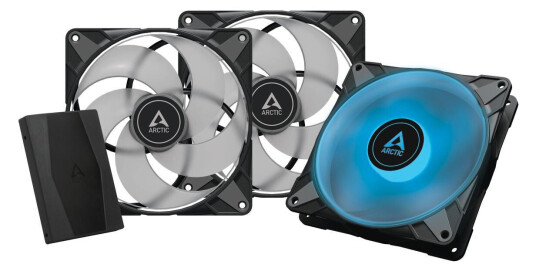 Arctic Lüfter P14 PWM PST RGB 0dB (Black) 3pcs Controller Arctic Lüfter P14 PWM PST RGB 0dB (Black) 3pcs Controller