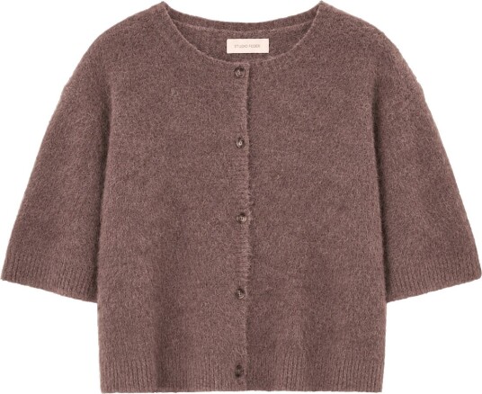 STUDIO FEDER Signe Hairy Cardigan OAT MELANGE XL