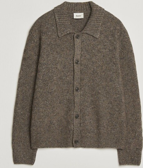 Forét Area Wool Cardigan Jacket Taupe