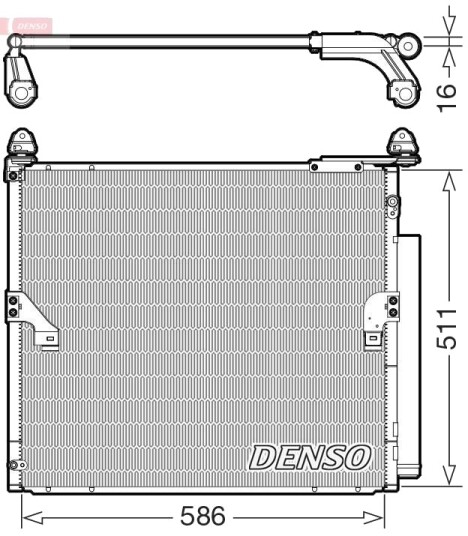 DENSO DCN50063 Kondensator, klimaanlegg
