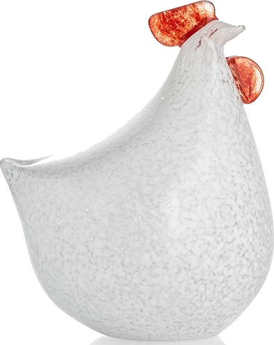 Hadeland Glassverk HG Påske Høne Pøne 18cm