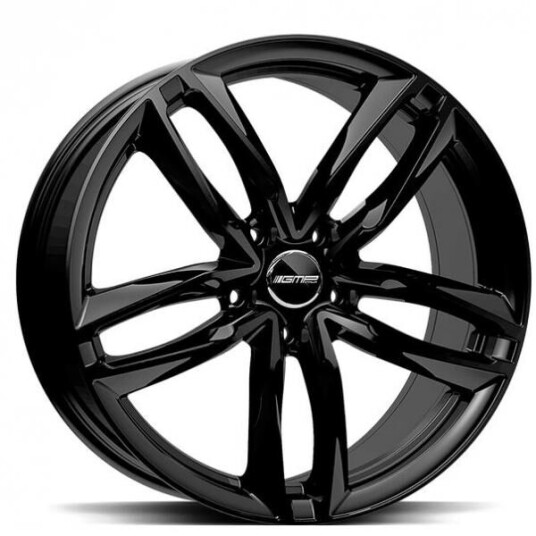 Gmp Atom Glossy Black 7.5x17 5x112 ET28 B66.6