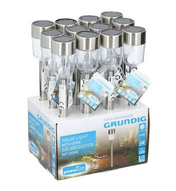 Solcelle Lampe - Spyd Til Å Sette Ned I Bakken - Grundig