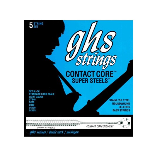 Ghs 5l-Cc Contact Core Light (040-125) 5-String Ghs 5l-Cc Contact Core Light (040-125) 5-String