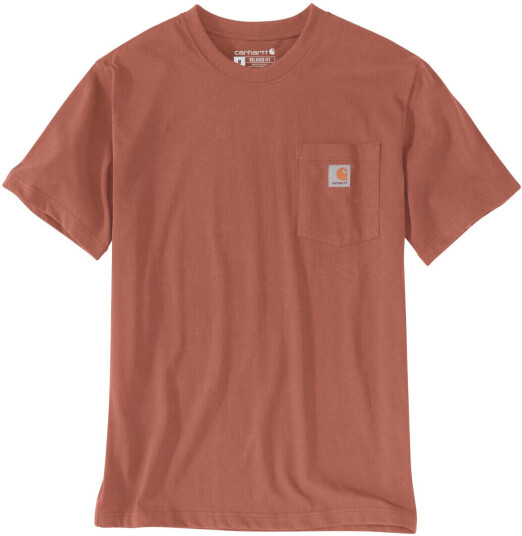 Carhartt Relaxed Fit Heavyweight K87 Pocket T-skjorte S Brun