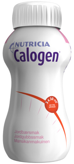 Calogen, energirik fettemulsjon, Jordbær, 4x200 ml Calogen, energirik fettemulsjon, Jordbær, 4x200 ml