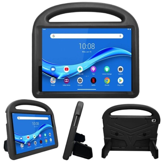 INCOVER Lenovo Tab M10 HD 10.1" (TB-X505F) / FHD 10.1" (TB-X605) Barnedeksel med Stativ - Svart
