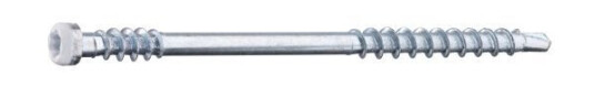 Grabber LTX62VITC Listskrue med bits 3,3 x 62 mm 100-pakning Hvit