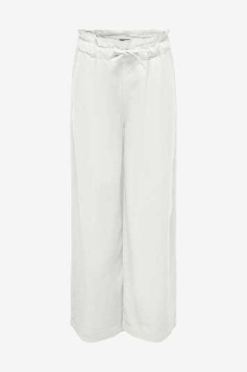 Kids Only Bukser kogCaro PB Wide Linen BL Pant Wvn Hvit
