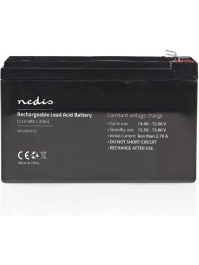 Nedis Genopladeligt blybatteri 12V | 9000 mAh | 150 x 65