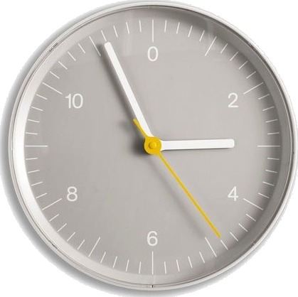 Wall Clock Recycled Grey