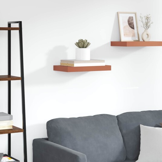  Vegghylle Veggmontert Rød 40 x 23,5 x 4 cm Konstruert tre