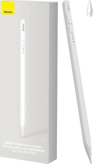 Baseus Smooth Writing 2 Stylus-penn med LED-indikatorer Hvit