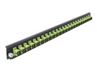 Delock - Fiber-Optic Splice Box Rack Mount Panel - Front - Sc Mm X 24 - Limegrønn - 1U - 19"