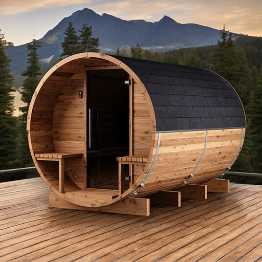 Tønnebastu i Thermowood | Badstutønne i Thermowood LC 300