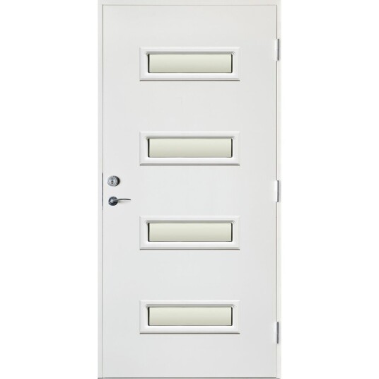 Harmonie Ytterdør sofie hvit 90x210 venstre m/sotet glass