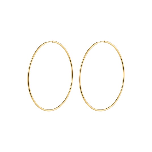 Pilgrim SANNE store hoop øredobber gullbelagt Pilgrim SANNE store hoop øredobber gullbelagt