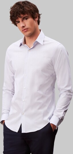 Calvin Klein Slim Perf Ni Str Stp Blue 44