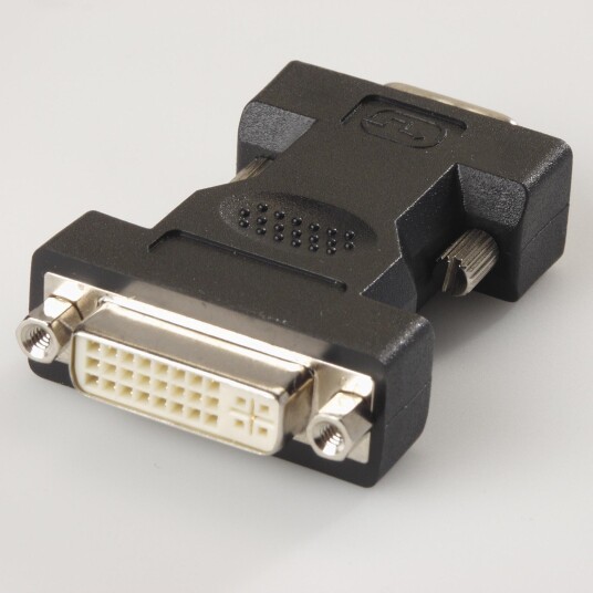 QNECT DVI-I jack / VGA D-SUB 15 plug adapter - qty 1 QNECT DVI-I jack / VGA D-SUB 15 plug adapter - qty 1