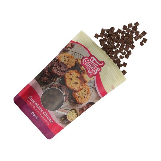 Funcakes Sjokolade Chunks Mørk Sjokolade 350g Funcakes Sjokolade Chunks Mørk Sjokolade 350g