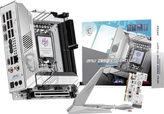 MSI MPG Z890I Edge TI WIFI Mini-ITX Hovedkort LGA 1851 med Intel Z890 Chipset MSI MPG Z890I Edge TI WIFI Mini-ITX Hovedkort LGA 1851 med Intel Z890 Chipset