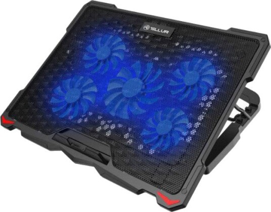 Tellur Basic Laptopkjøler 17,3" 5 Vifter LED Svart