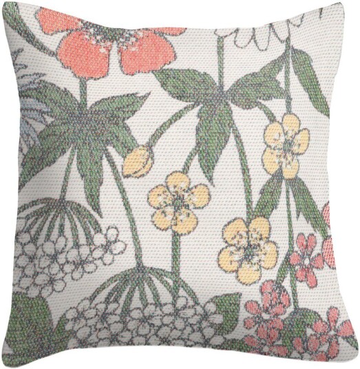 Ekelund Linneväveri Vildblomster putetrekk 40x40 cm Multi