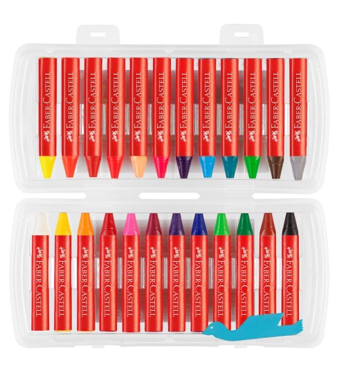 Faber Castell Jumbo Wax Crayons 24 pcs