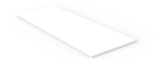 Hylleplate Lundbergs Wide Hvit Melamin