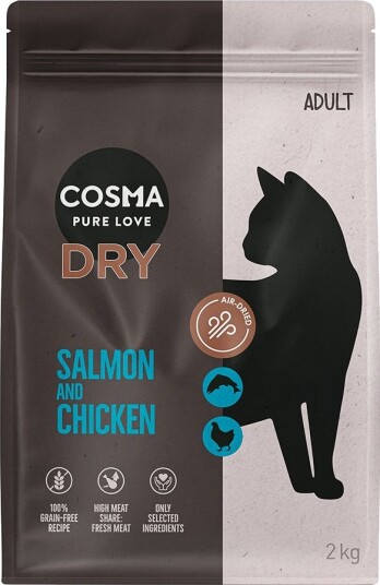 Cosma Tørrfôr Air Dried Tørrfòr Laks & Kylling 2 kg