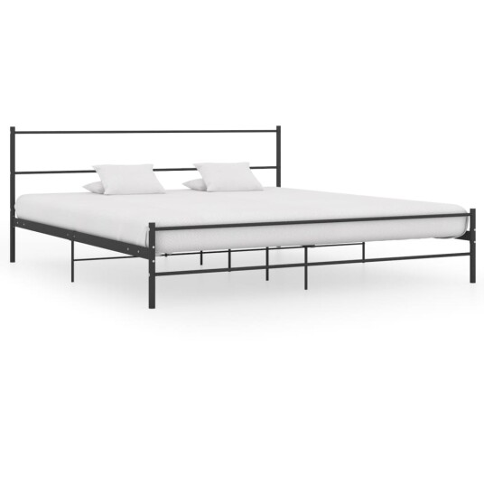 vidaXL Sengeramme svart metall 180x200 cm vidaXL Sengeramme svart metall 180x200 cm