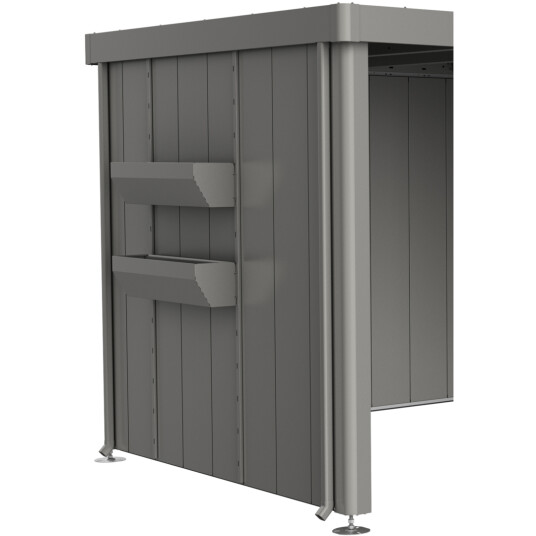 BIOHORT FLORABOARD FOR SIDETAK FOR REDSKAPSBOD NEO, KVARTSGRÅ METALLIC