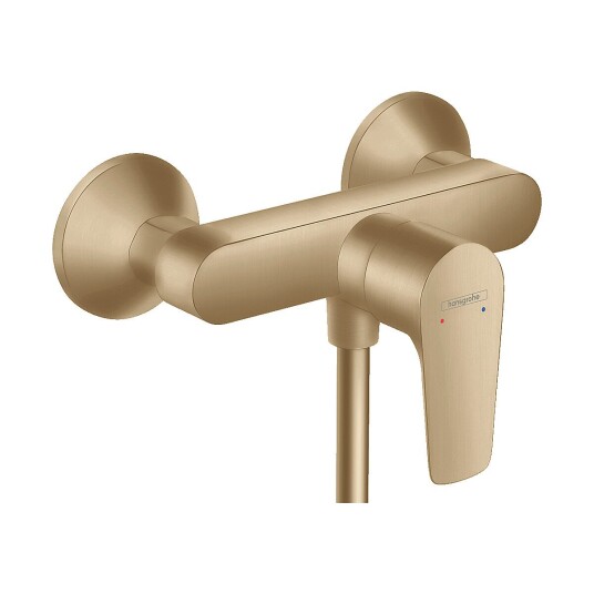 Hansgrohe Talis E 1-greps dusjbatteri Børstet Bronse