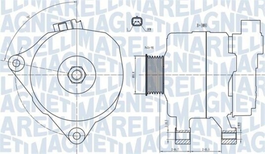 Dynamo MAGNETI MARELLI 063731499010