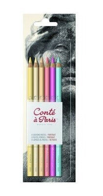 Conté à Paris "Portrait" pastellblyanter 6 stk