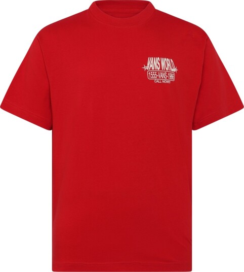 VANS Vans World Intl Ss Tee Red XS