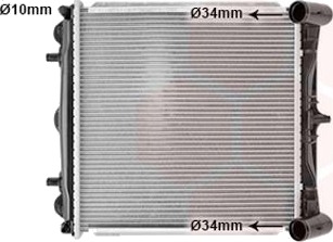 VAN WEZEL 74002037 Radiator motorkjøling